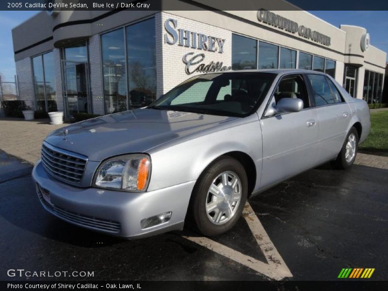 Blue Ice / Dark Gray 2005 Cadillac DeVille Sedan