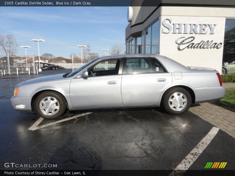 Blue Ice / Dark Gray 2005 Cadillac DeVille Sedan