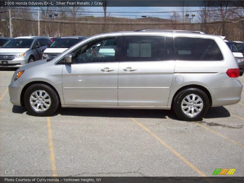 Silver Pearl Metallic / Gray 2008 Honda Odyssey EX-L