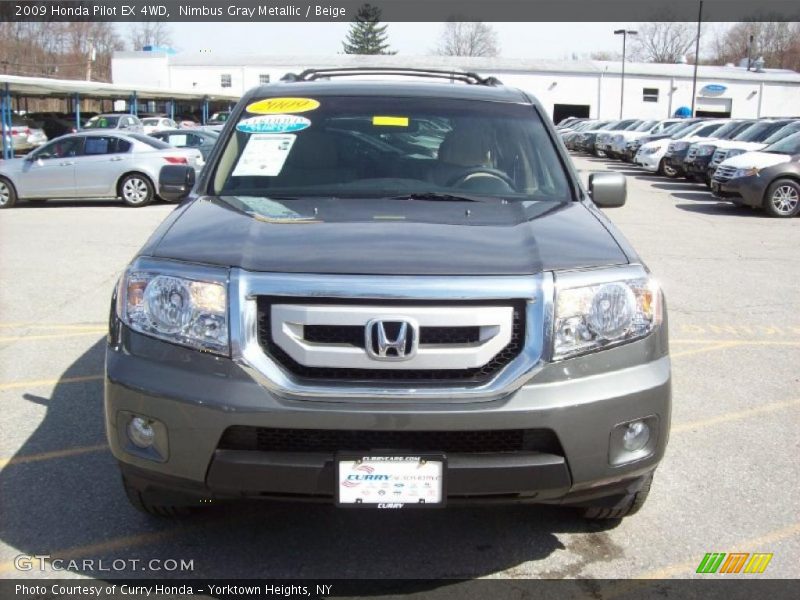Nimbus Gray Metallic / Beige 2009 Honda Pilot EX 4WD