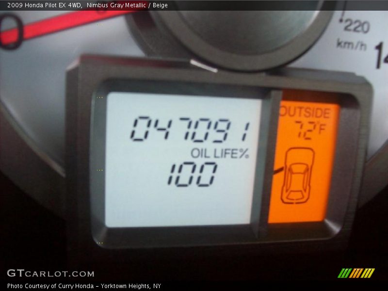 Nimbus Gray Metallic / Beige 2009 Honda Pilot EX 4WD