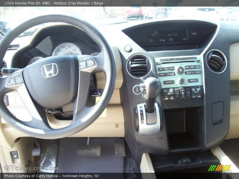 Nimbus Gray Metallic / Beige 2009 Honda Pilot EX 4WD