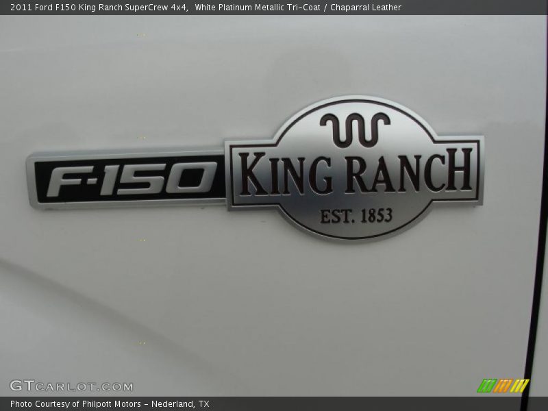White Platinum Metallic Tri-Coat / Chaparral Leather 2011 Ford F150 King Ranch SuperCrew 4x4