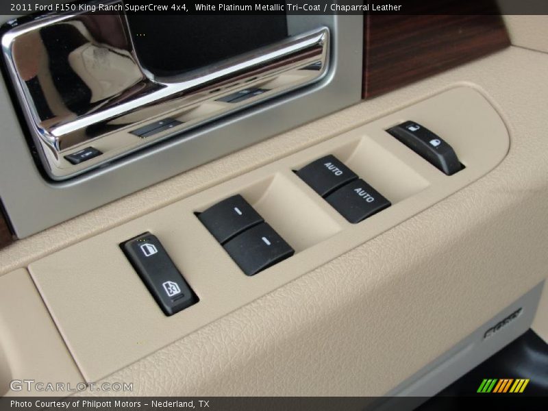 White Platinum Metallic Tri-Coat / Chaparral Leather 2011 Ford F150 King Ranch SuperCrew 4x4