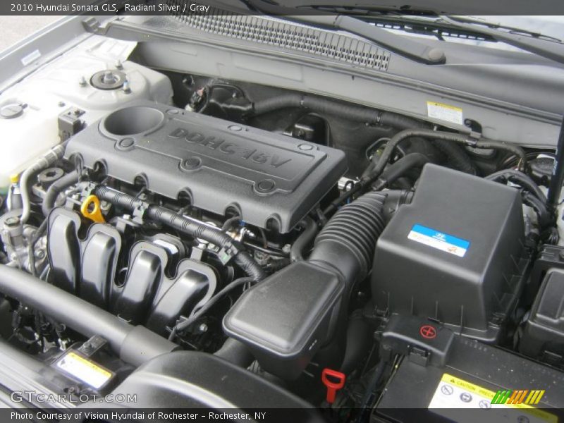 Radiant Silver / Gray 2010 Hyundai Sonata GLS