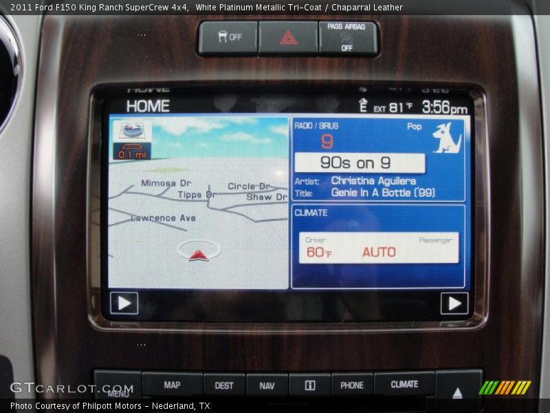 White Platinum Metallic Tri-Coat / Chaparral Leather 2011 Ford F150 King Ranch SuperCrew 4x4