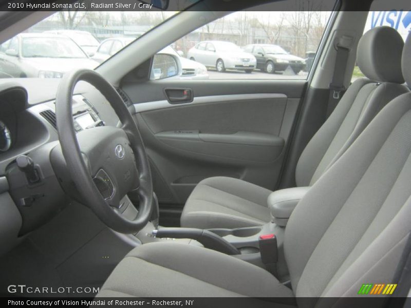 Radiant Silver / Gray 2010 Hyundai Sonata GLS