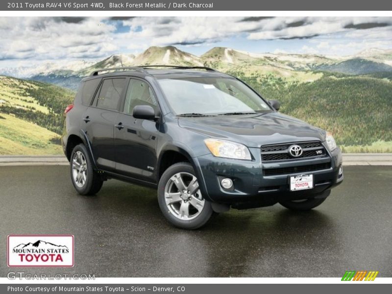 Black Forest Metallic / Dark Charcoal 2011 Toyota RAV4 V6 Sport 4WD