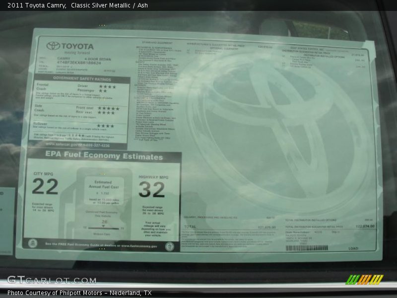 Classic Silver Metallic / Ash 2011 Toyota Camry