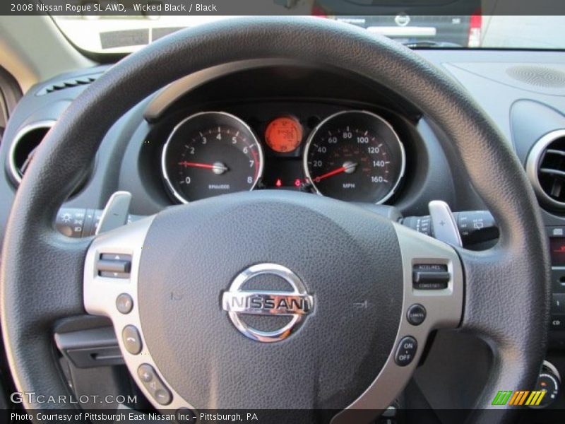 Wicked Black / Black 2008 Nissan Rogue SL AWD