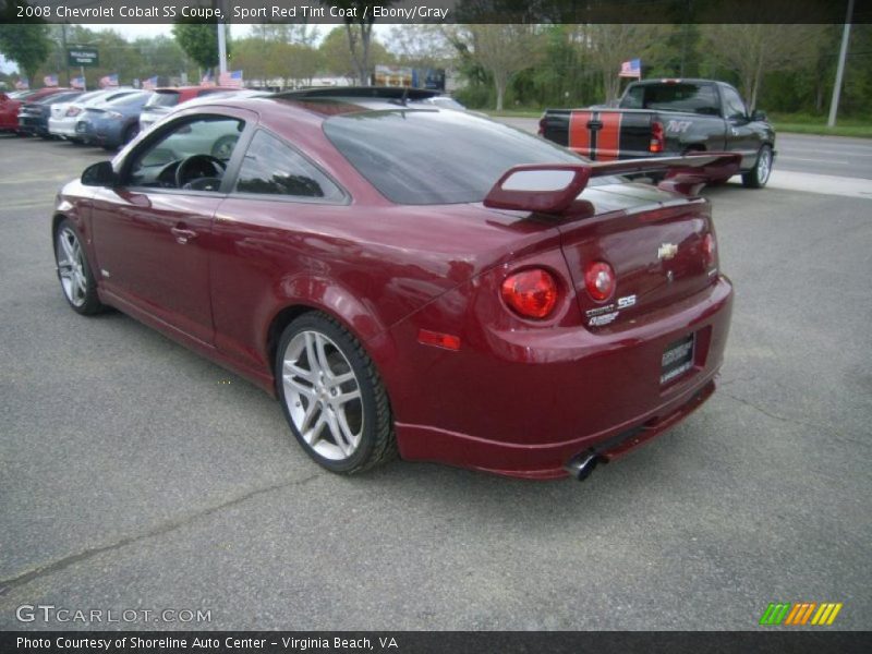 Sport Red Tint Coat / Ebony/Gray 2008 Chevrolet Cobalt SS Coupe