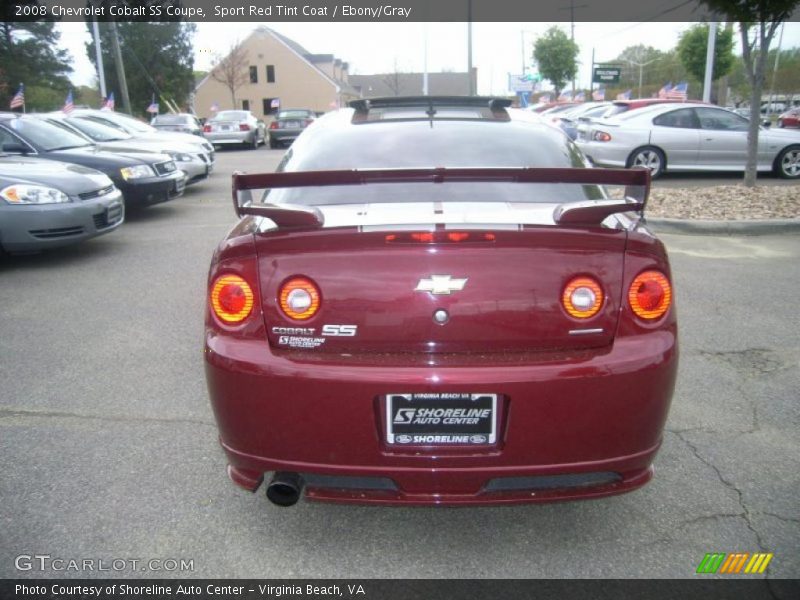 Sport Red Tint Coat / Ebony/Gray 2008 Chevrolet Cobalt SS Coupe