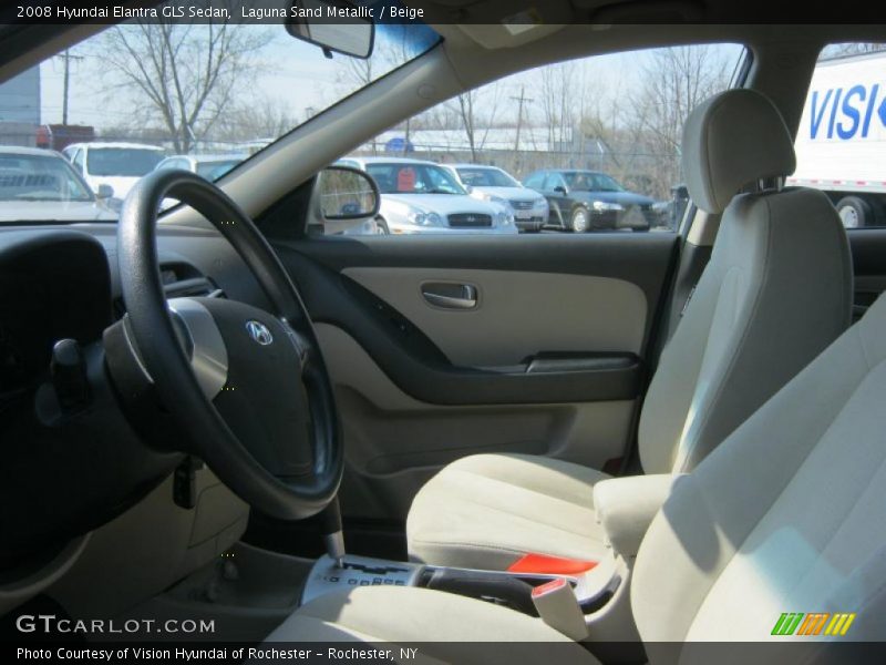 Laguna Sand Metallic / Beige 2008 Hyundai Elantra GLS Sedan