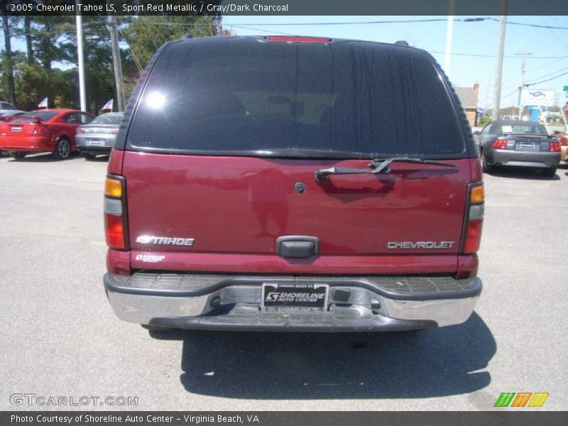 Sport Red Metallic / Gray/Dark Charcoal 2005 Chevrolet Tahoe LS