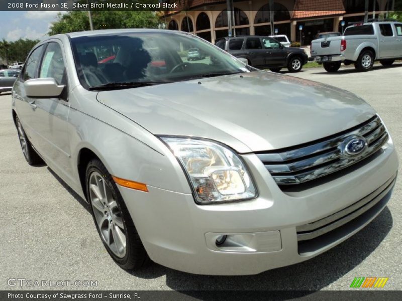 Silver Birch Metallic / Charcoal Black 2008 Ford Fusion SE