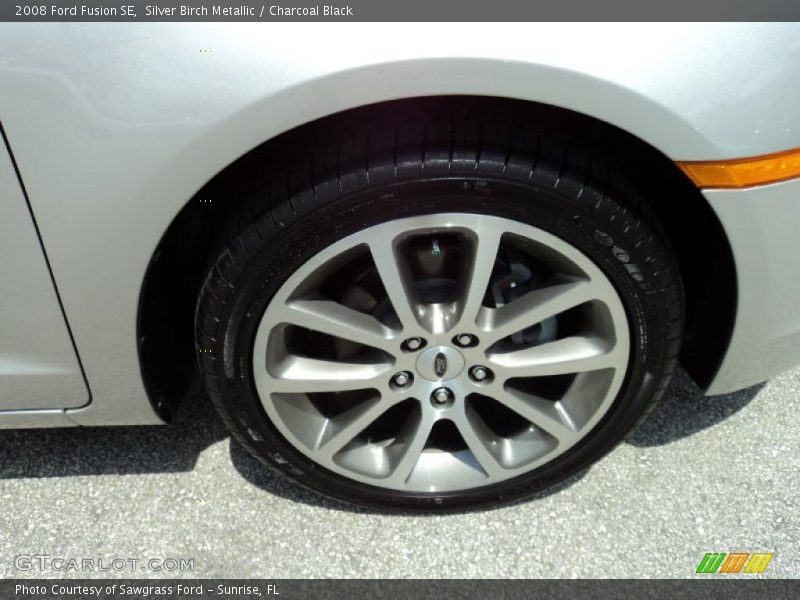 Silver Birch Metallic / Charcoal Black 2008 Ford Fusion SE