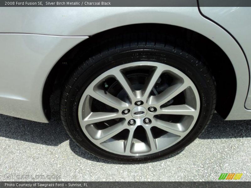 Silver Birch Metallic / Charcoal Black 2008 Ford Fusion SE