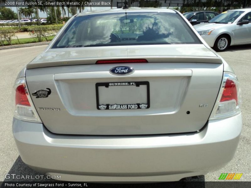 Silver Birch Metallic / Charcoal Black 2008 Ford Fusion SE
