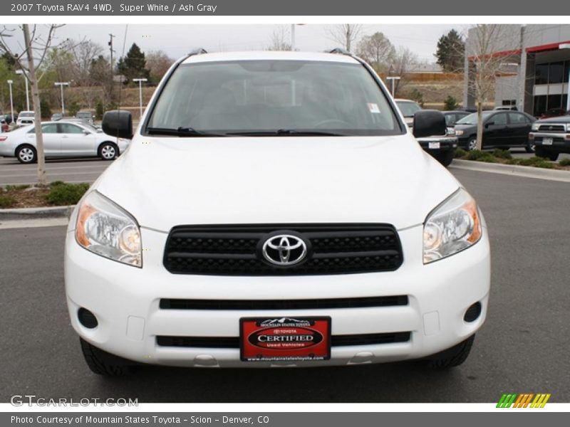Super White / Ash Gray 2007 Toyota RAV4 4WD