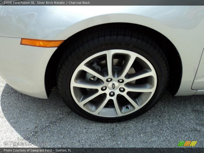 Silver Birch Metallic / Charcoal Black 2008 Ford Fusion SE