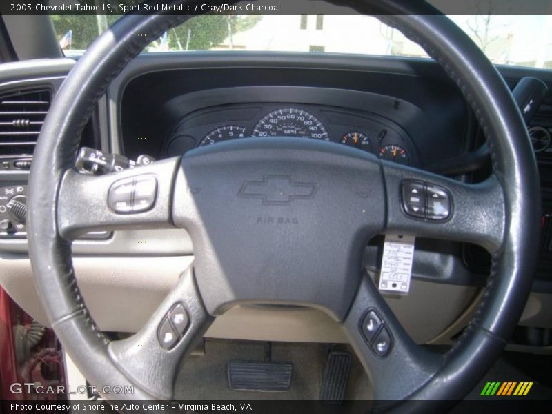 Sport Red Metallic / Gray/Dark Charcoal 2005 Chevrolet Tahoe LS