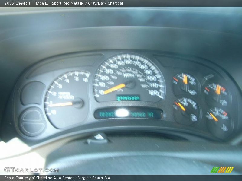 Sport Red Metallic / Gray/Dark Charcoal 2005 Chevrolet Tahoe LS