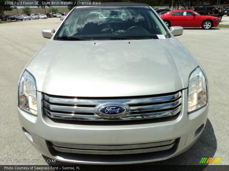 Silver Birch Metallic / Charcoal Black 2008 Ford Fusion SE