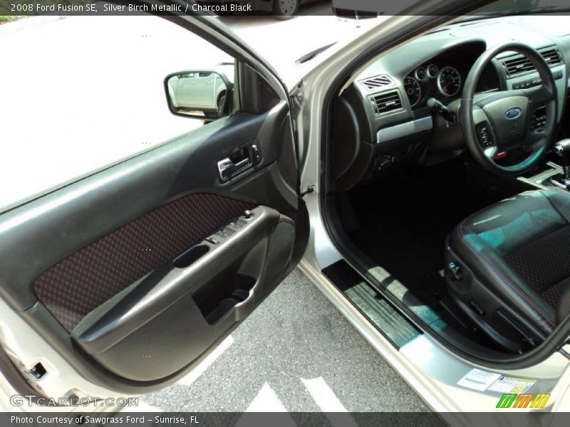 Silver Birch Metallic / Charcoal Black 2008 Ford Fusion SE