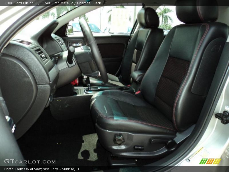 Silver Birch Metallic / Charcoal Black 2008 Ford Fusion SE