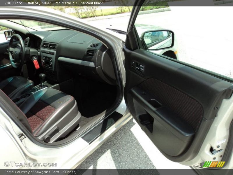 Silver Birch Metallic / Charcoal Black 2008 Ford Fusion SE