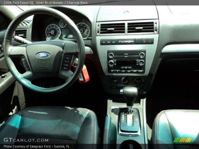 Silver Birch Metallic / Charcoal Black 2008 Ford Fusion SE