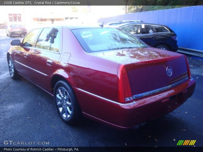 Crystal Red / Cashmere/Cocoa 2008 Cadillac DTS