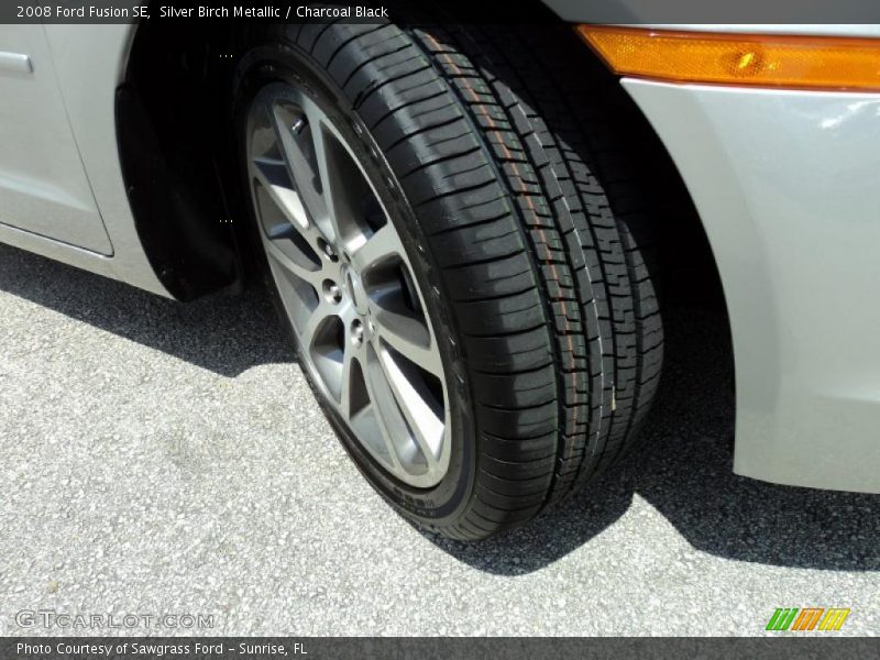 Silver Birch Metallic / Charcoal Black 2008 Ford Fusion SE