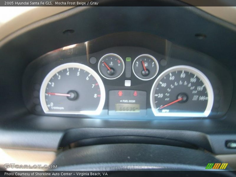 Mocha Frost Beige / Gray 2005 Hyundai Santa Fe GLS