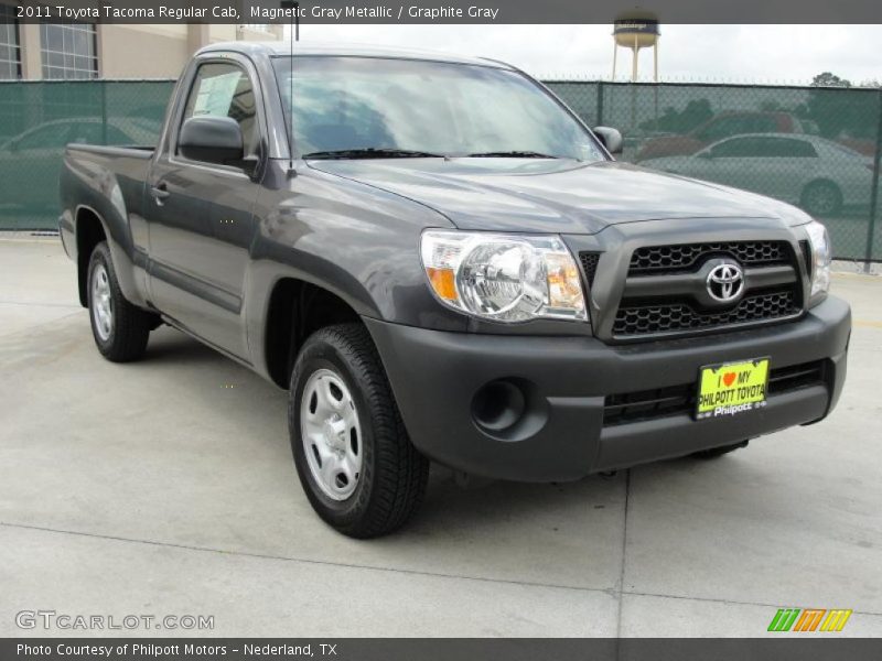 Magnetic Gray Metallic / Graphite Gray 2011 Toyota Tacoma Regular Cab