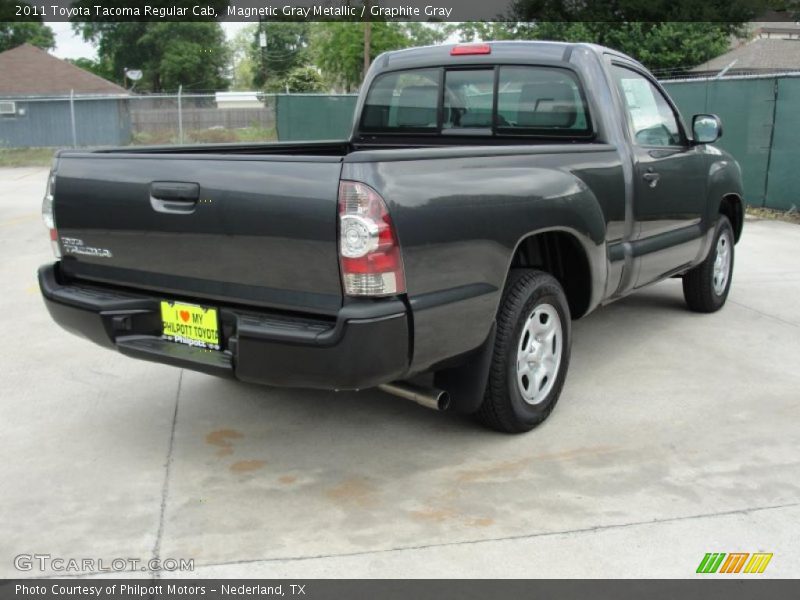 Magnetic Gray Metallic / Graphite Gray 2011 Toyota Tacoma Regular Cab