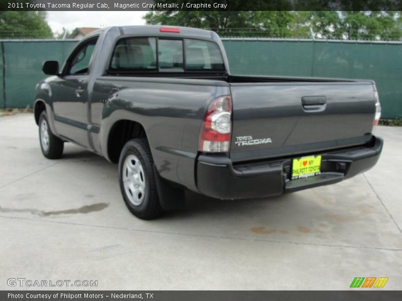 Magnetic Gray Metallic / Graphite Gray 2011 Toyota Tacoma Regular Cab