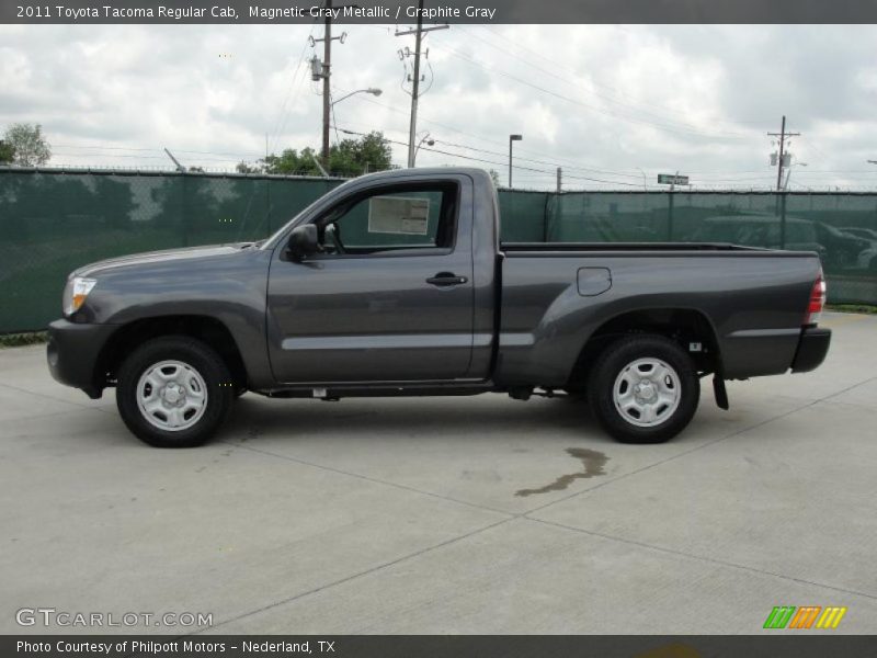 Magnetic Gray Metallic / Graphite Gray 2011 Toyota Tacoma Regular Cab
