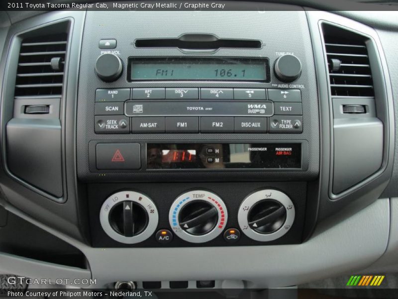Controls of 2011 Tacoma Regular Cab