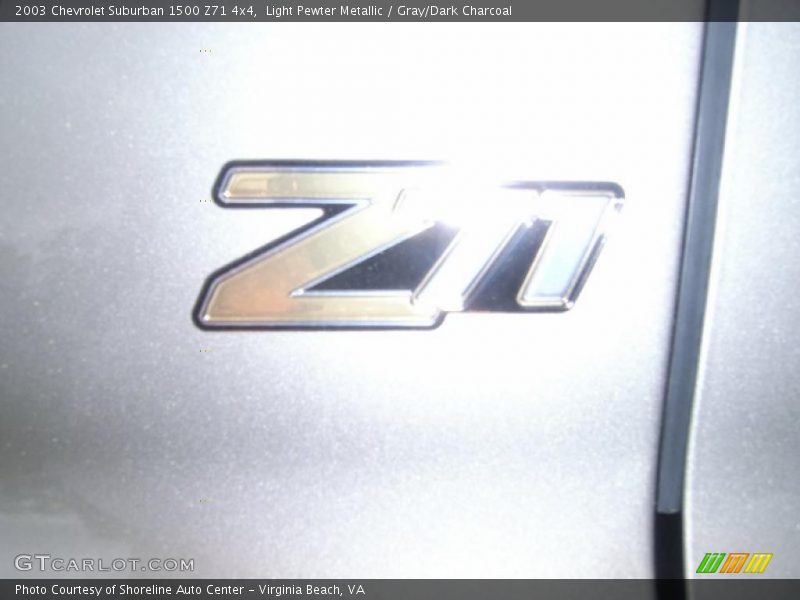 Light Pewter Metallic / Gray/Dark Charcoal 2003 Chevrolet Suburban 1500 Z71 4x4