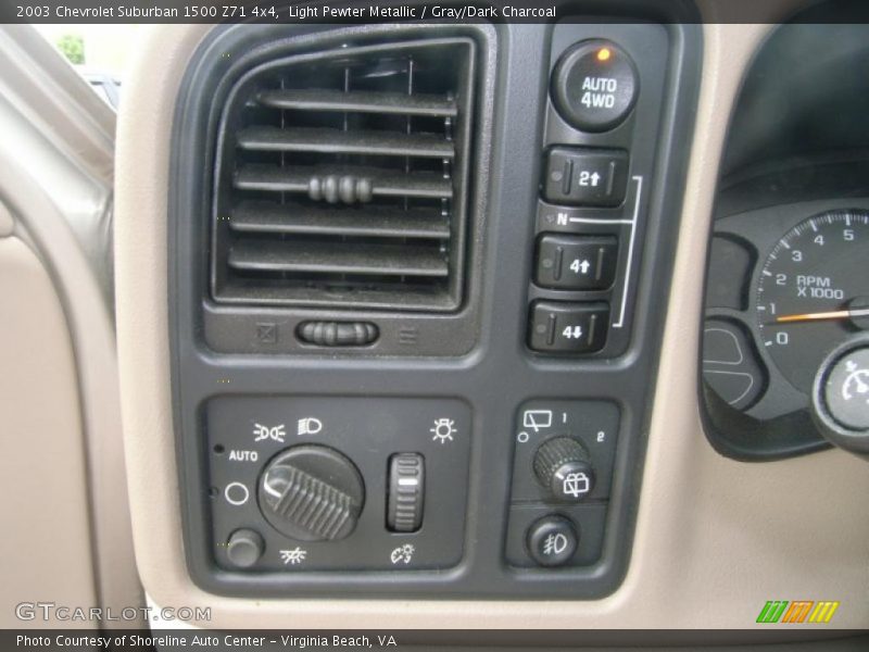 Controls of 2003 Suburban 1500 Z71 4x4