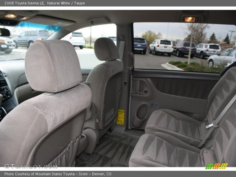 Natural White / Taupe 2008 Toyota Sienna LE