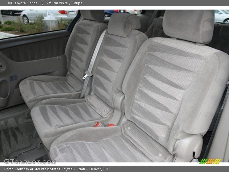 Natural White / Taupe 2008 Toyota Sienna LE