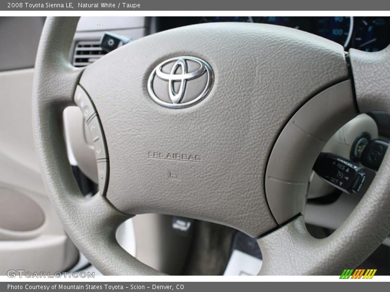 Natural White / Taupe 2008 Toyota Sienna LE