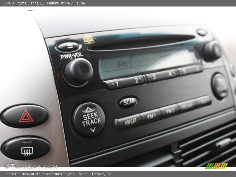 Natural White / Taupe 2008 Toyota Sienna LE