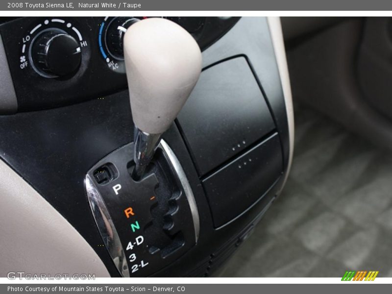 Natural White / Taupe 2008 Toyota Sienna LE