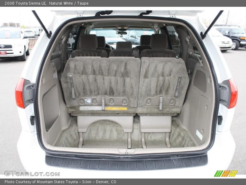 Natural White / Taupe 2008 Toyota Sienna LE