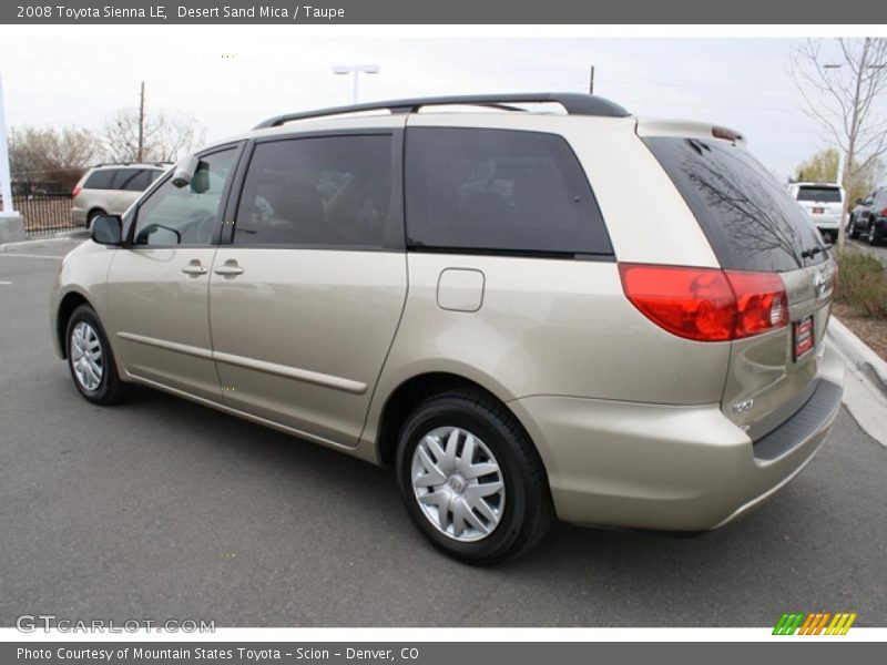 Desert Sand Mica / Taupe 2008 Toyota Sienna LE