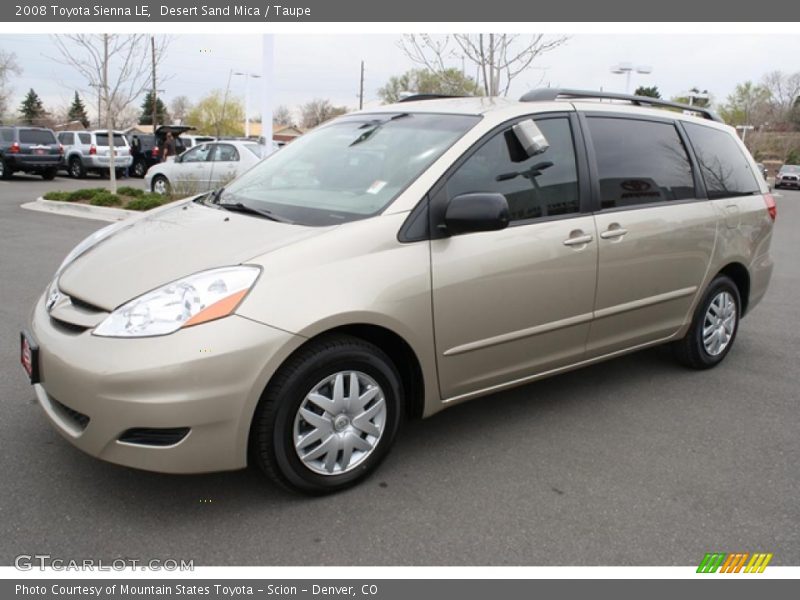 Desert Sand Mica / Taupe 2008 Toyota Sienna LE