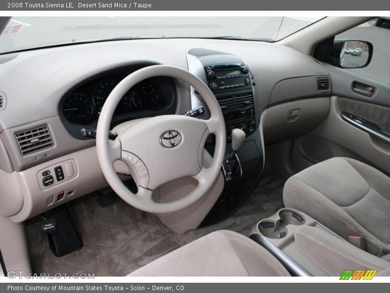 Desert Sand Mica / Taupe 2008 Toyota Sienna LE